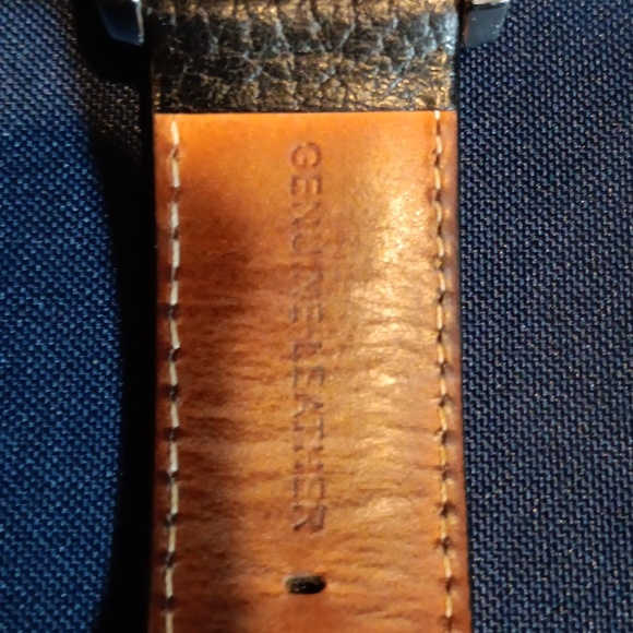 Fossil men's watch.  Genuine leather strap.  Black/silver face - Picture 4 of 5